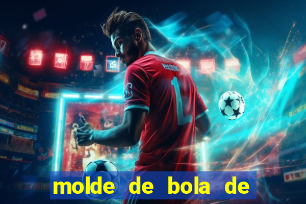 molde de bola de futebol para imprimir